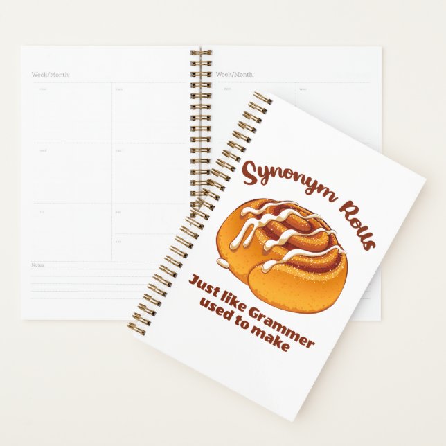 Synonym Rolls Just Like Grammer Used To Make Planner (Display)