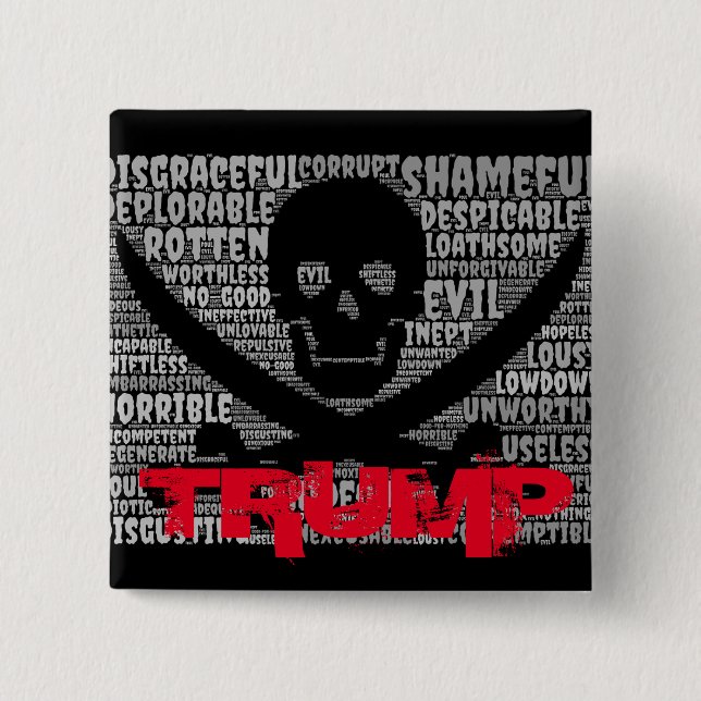 Synonyms for Trump 2 Inch Square Button (Front)