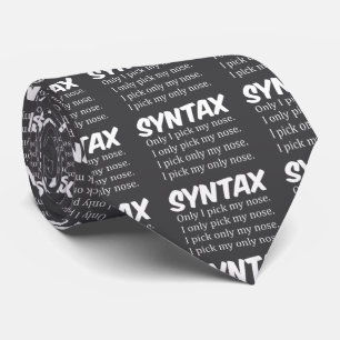 Syntax Funny Nose Picking Tie