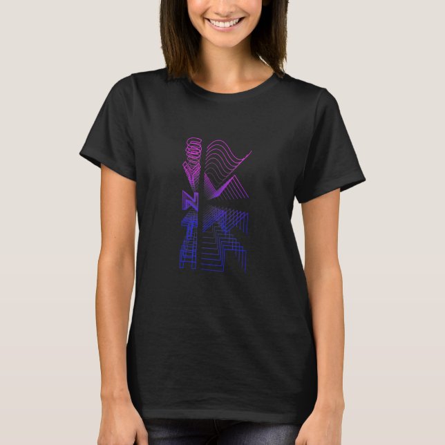 Synth Waveform Analogue Audio Electronic Design Sy T-Shirt (Front)
