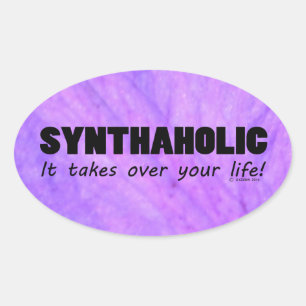 Synthaholic Life Oval Sticker