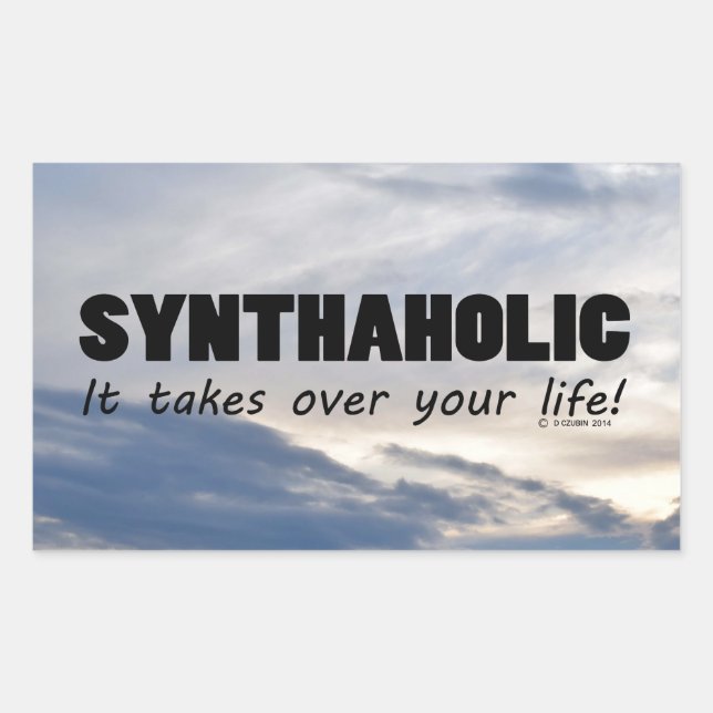 Synthaholic Life Rectangular Sticker (Front)