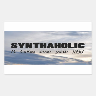 Synthaholic Life Rectangular Sticker