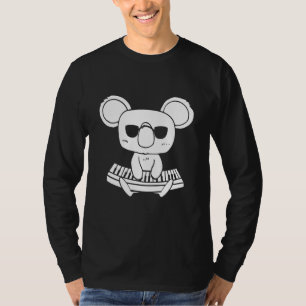 Synthesizer Keyboard Instrument Koala As Keyboard T-Shirt