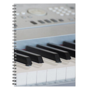 Synthesizer keyboard notebook