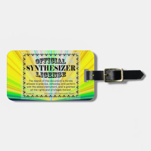 Synthesizer License Luggage Tag