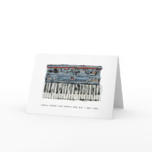 Synthesizer Love Valentine's Day Greeting Card