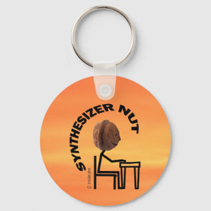 Synthesizer Nut Keychain