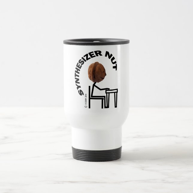 Synthesizer Nut Travel Mug (Center)