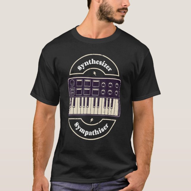 Synthesizer Sympathizer Analogue Synth Modular Syn T-Shirt (Front)