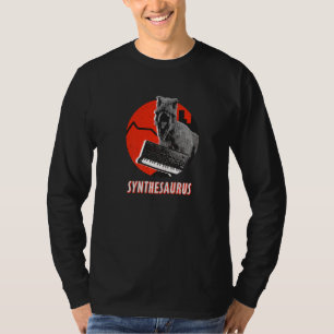 Synthesizer Synthesaurus Retro Analogue Rex Synth T-Shirt