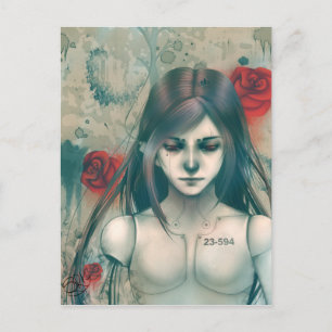 Synthetic Beauty blue version Postcard