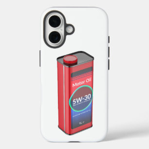 Synthetic car motor oil tin can iPhone 16 case