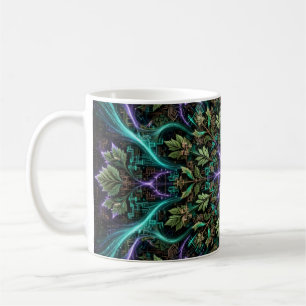 Synthetic Nature — AI Fractal Mandala Mug