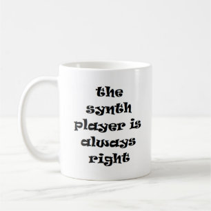 synthétiseur toujours droit tasse de café
