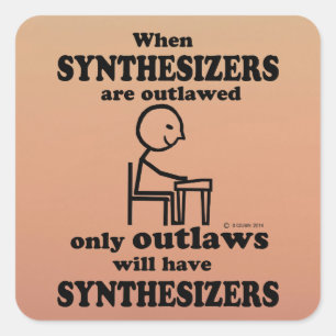 Synthétiseurs Sticker Carré illégal