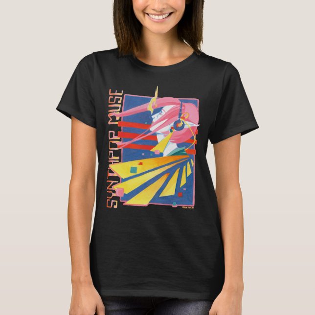 Synthpop Muse 80s Nostalgia T-Shirt (Front)