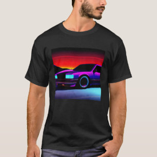 Synthwave car outrun retrowave futuresynth sci fi T-Shirt