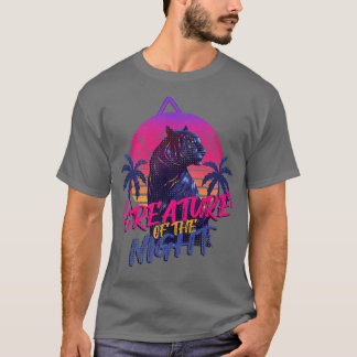 Synthwave Creature Of The Night Vaporwave Retrowav T-Shirt