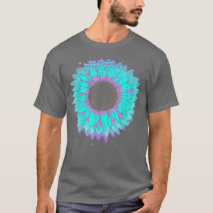 Synthwave Flower Blossom 90s Vaporwave Sunflower T-Shirt