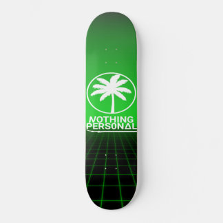 Synthwave Grid Skateboard