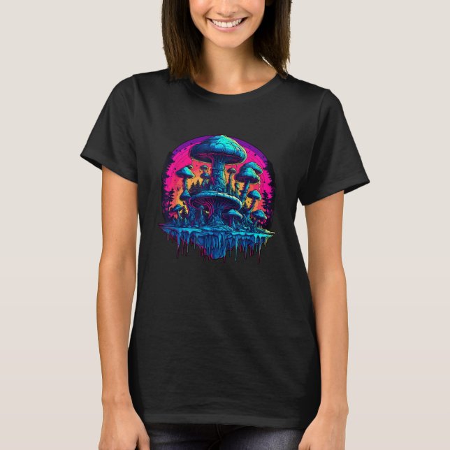 Synthwave Music Festival Forest 1 T-Shirt (Front)