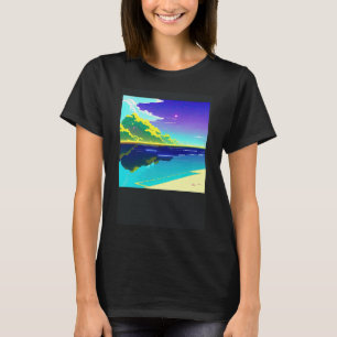 Synthwave outrun retrowave futuresynth sci fi 14 T-Shirt