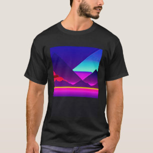 Synthwave outrun retrowave futuresynth sci fi  50 T-Shirt