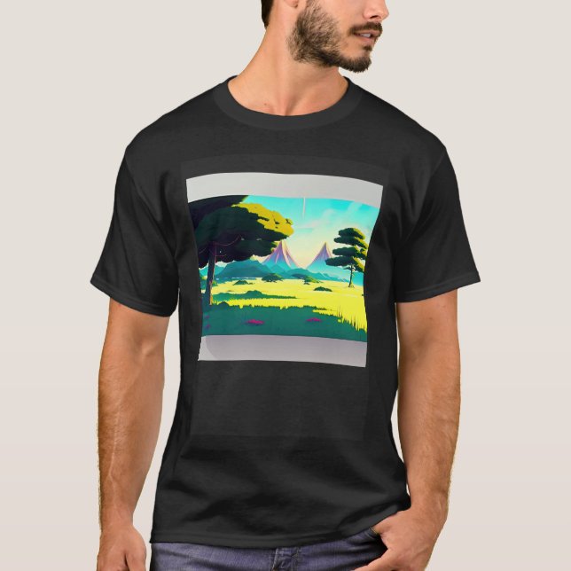 Synthwave outrun retrowave futuresynth sci fi  77 T-Shirt (Front)