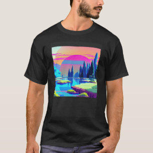 Synthwave outrun retrowave futuresynth sci fi  87 T-Shirt