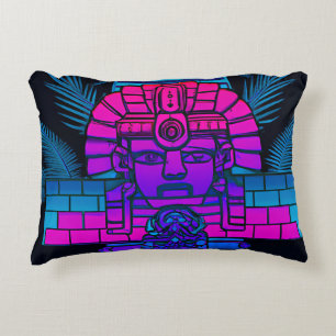 Synthwave Pharaoh Accent Pillow