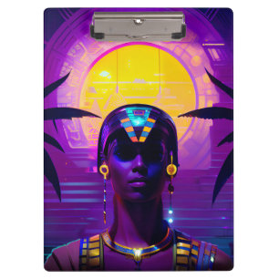 Synthwave Pharaoh Clipboard