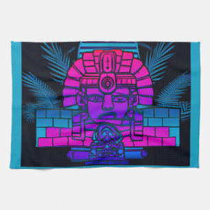 Synthwave Pharaoh Kitchen Towel