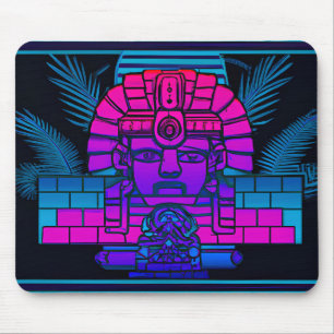 Synthwave Pharaoh Mouse Pad