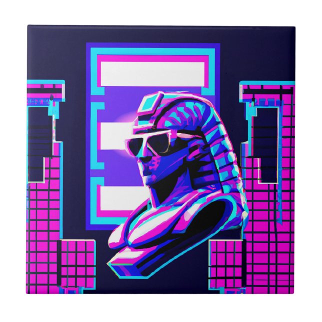 Synthwave Pharaoh Tile (Front)