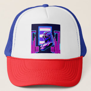 Synthwave Pharaoh Trucker Hat