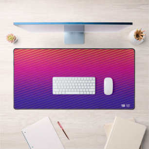 Synthwave theme desk mat
