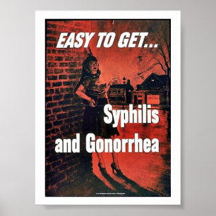 Syphilis And Gonorrhea Poster