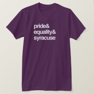 SYRACUSE CITY EQUALITY AND PRIDE -- .png T-Shirt
