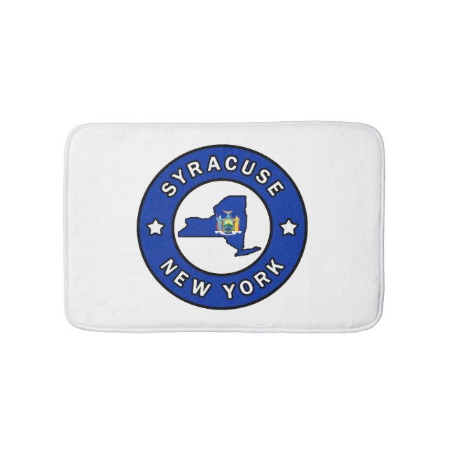 Syracuse New York Bath Mat (Front)