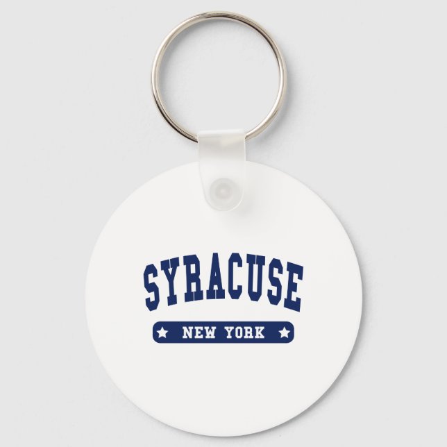 Syracuse New York College Style tee shirts Keychain (Front)
