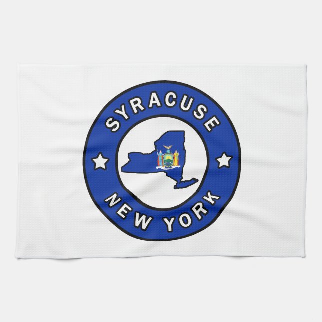 Syracuse New York Kitchen Towel (Horizontal)