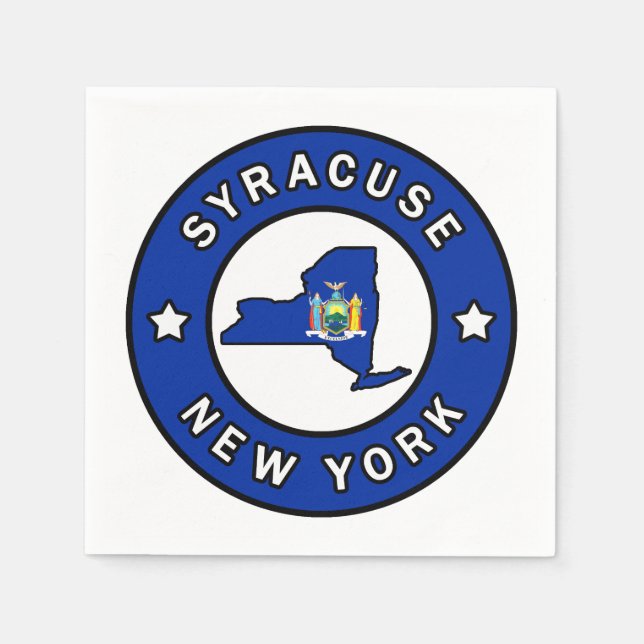 Syracuse New York Napkin (Front)