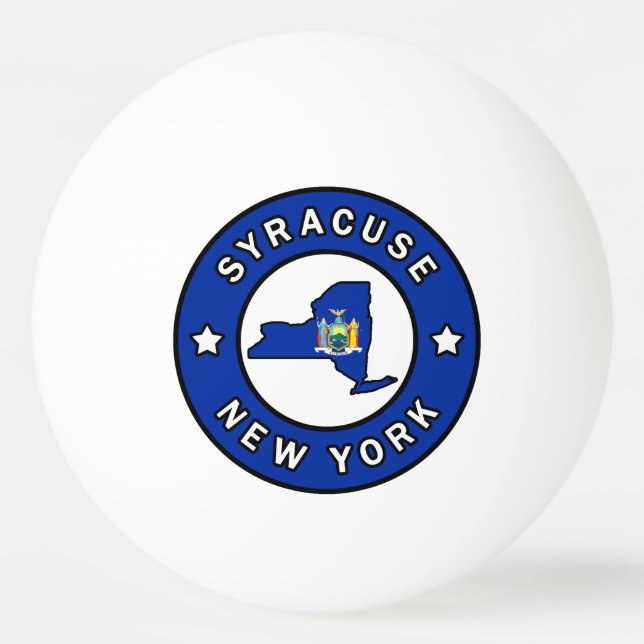 Syracuse New York Ping Pong Ball (Front)