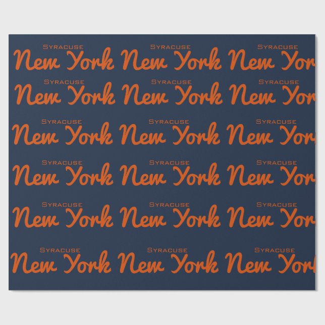 Syracuse, New York  Wrapping Paper (Flat)