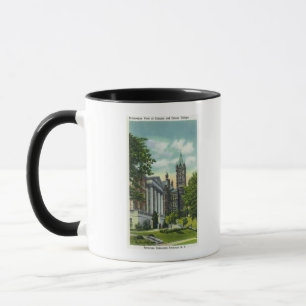 Syracuse U Campus View Showing Crouse College Mug