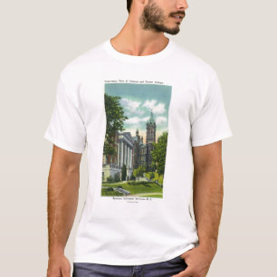 Syracuse U Campus View Showing Crouse College T-Shirt