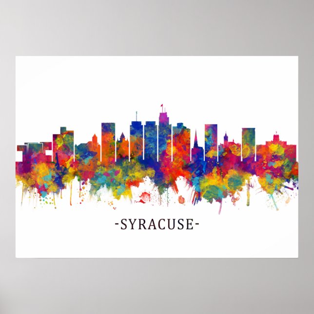 Syracuse USA Skyline Poster (Front)