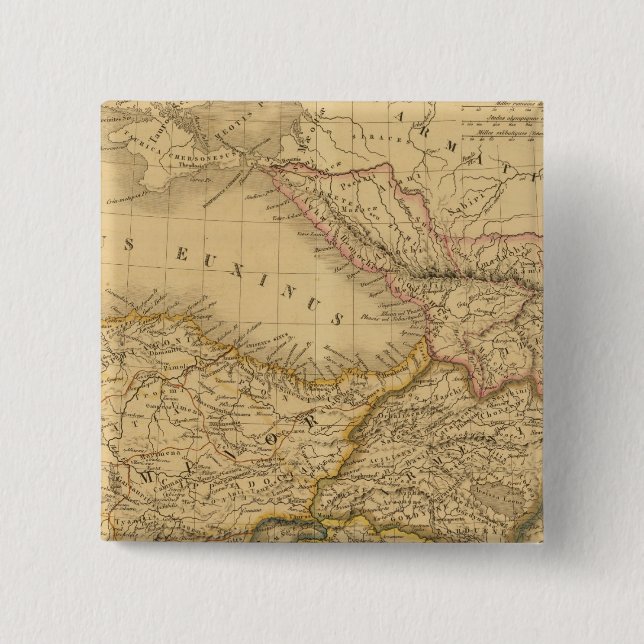 Syria 2 Inch Square Button (Front)