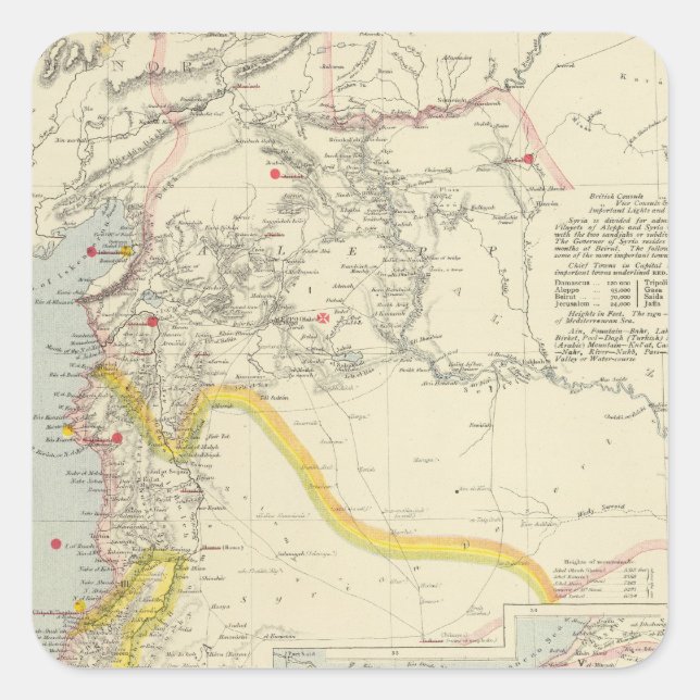 Syria 2 square sticker (Front)